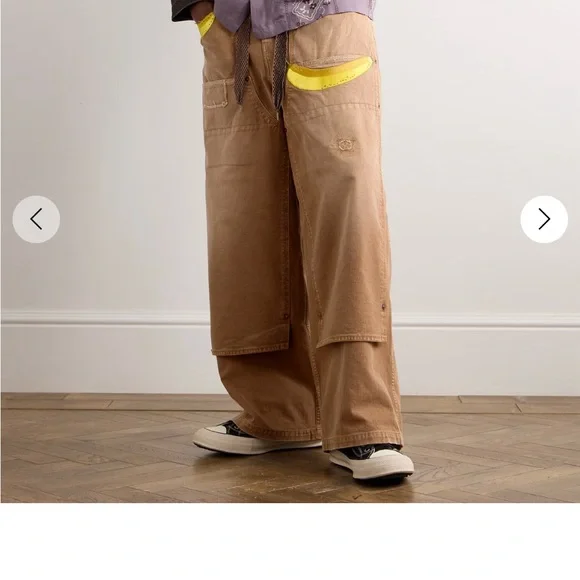 Kapital Wide-Leg Banana Jeans Camel Size 3 (W32) NWT - Picture 1 of 11